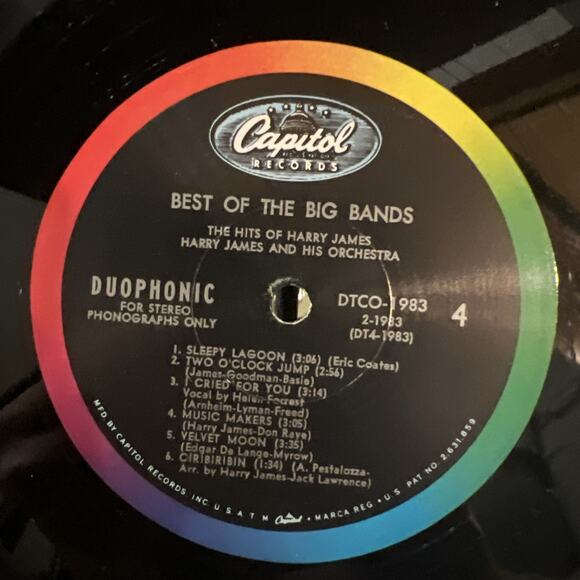 BEST OF THE BIG BANDS 3X VINYL LP ALBUM 1963 CAPITOL RECORDS VARIOUS ARTISTS EX - Picture 12 of 16